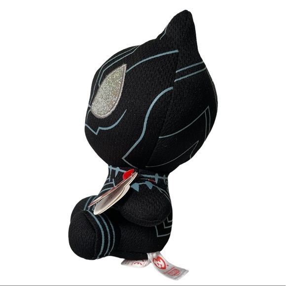 NWT Ty Black Panther Beanie Baby Silver MARVEL plush collectible toy - Picture 3 of 4